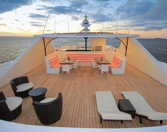 Grand Queen Beatriz Galapagos Cruise sundeck